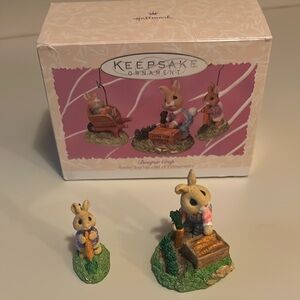Vintage Hallmark Keepsake 1996 Bumper Crop ornament 2 pieces of set
